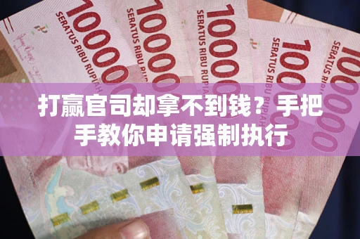 济南打赢官司却拿不到钱？手把手教你申请强制执行