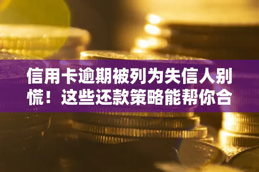 济南信用卡逾期被列为失信人别慌！这些还款策略能帮你合法止损