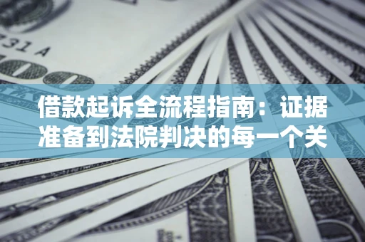 济南借款起诉全流程指南：证据准备到法院判决的每一个关键步骤