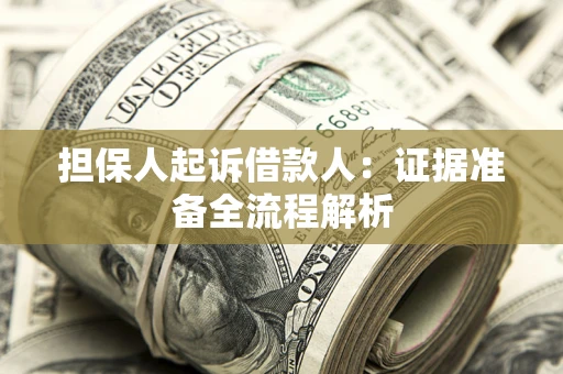 济南担保人起诉借款人：证据准备全流程解析