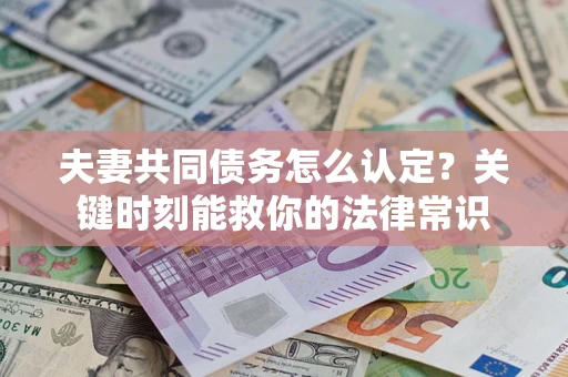 济南夫妻共同债务怎么认定？关键时刻能救你的法律常识