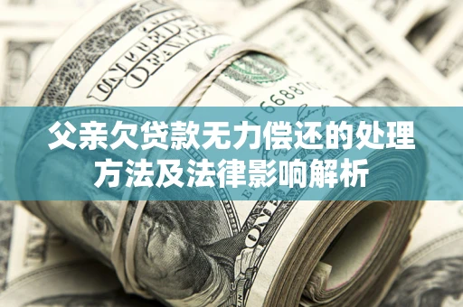 济南父亲欠贷款无力偿还的处理方法及法律影响解析