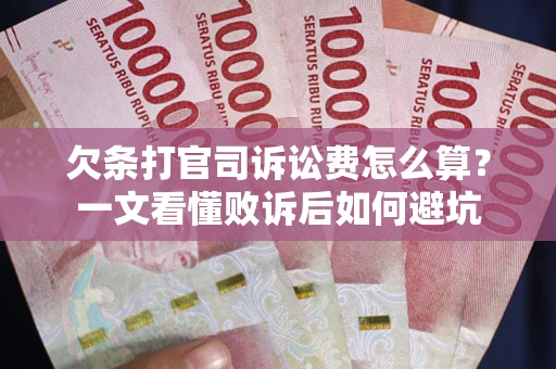 济南欠条打官司诉讼费怎么算？一文看懂败诉后如何避坑