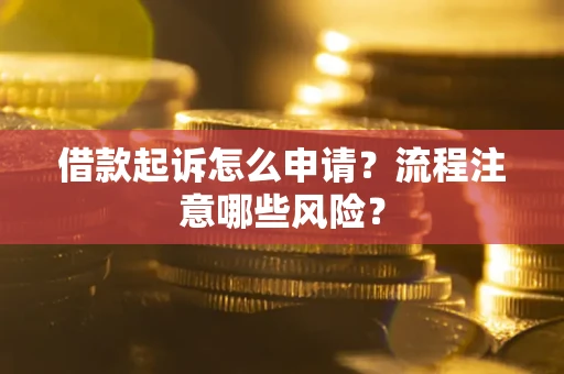 济南借款起诉怎么申请？流程注意哪些风险？
